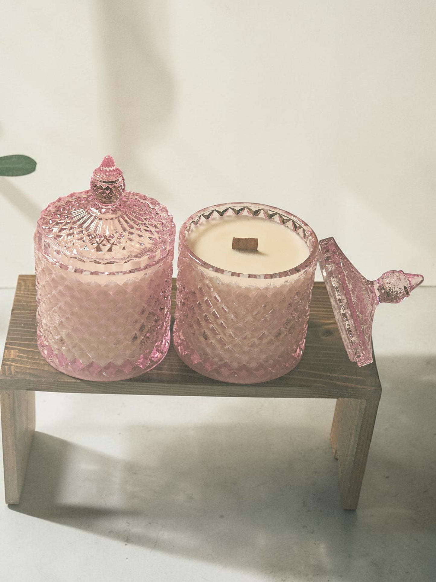 Diamond-cut Candle - Purple Reign